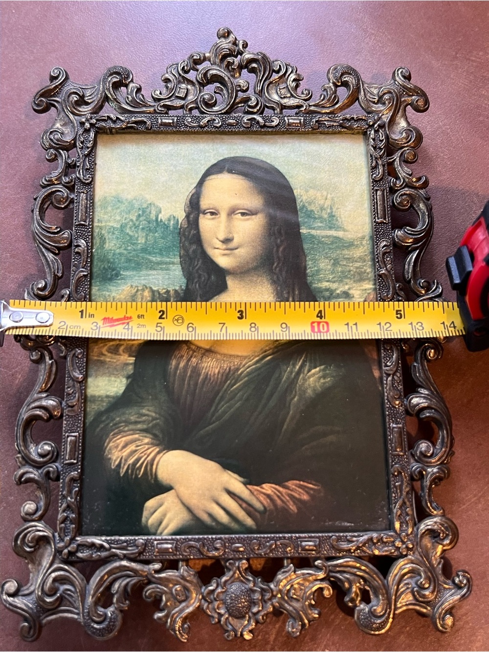 Vintage Italian Depose Gold tone Picture Frame ; Used , Good condition - Picture 5 of 7